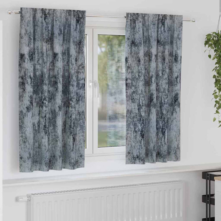 VidaXL Samtvorhänge 2 Stück Silbergrau 175 x 140 cm Samt