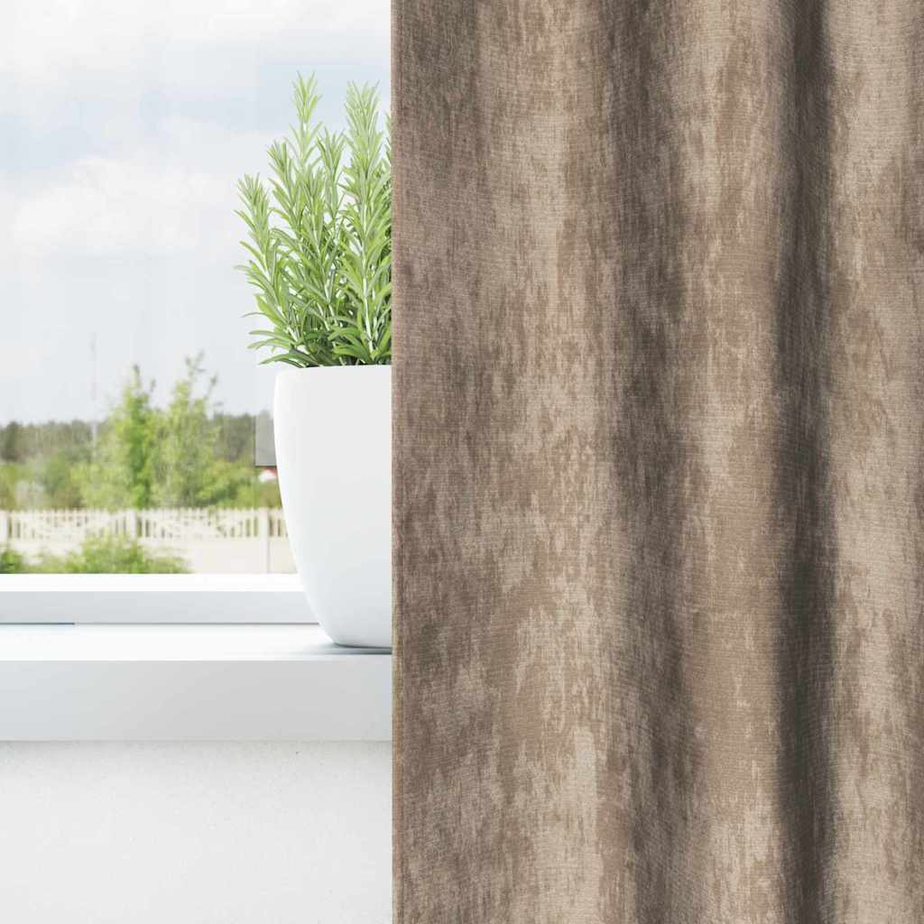 Vidaxl Samt Gordijnen 2 Stück Champagner 140 x 140 cm Fluweel