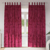 VidaXL Samtvorhänge 2 Stk. Weinrot 225 x 140 cm Samt
