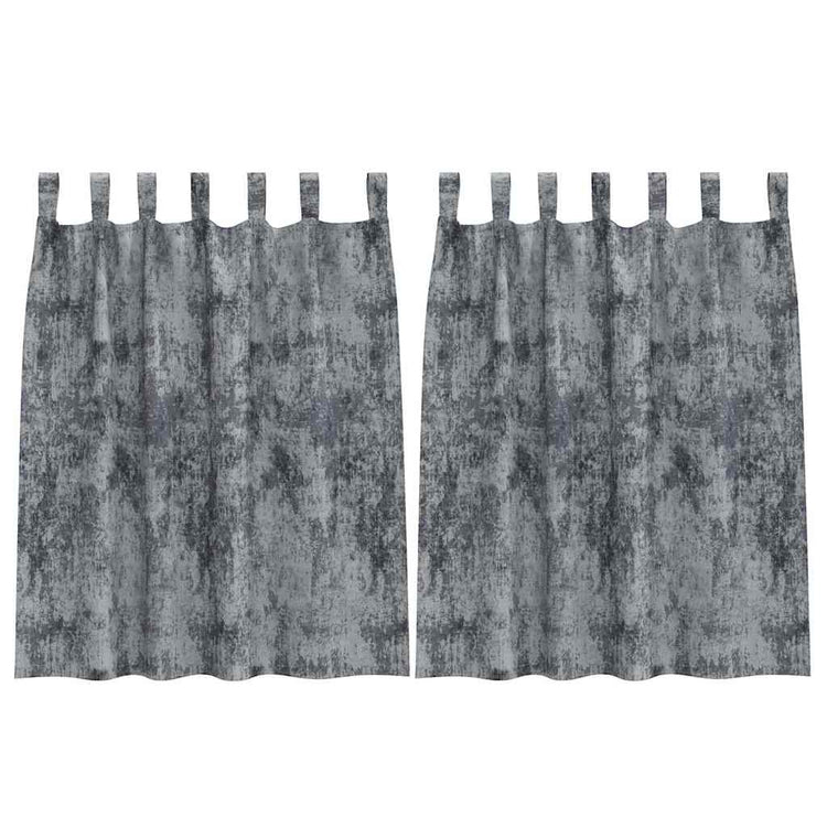 VidaXL Samtvorhänge 2 Stück Silbergrau 140 x 140 cm Samt