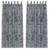 VidaXL Samtvorhänge 2 Stk. Silbergrau 260 x 140 cm Samt