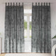 VidaXL Samtvorhänge mit Gardinen 2 Stück Grau 245 x 140 cm Samt
