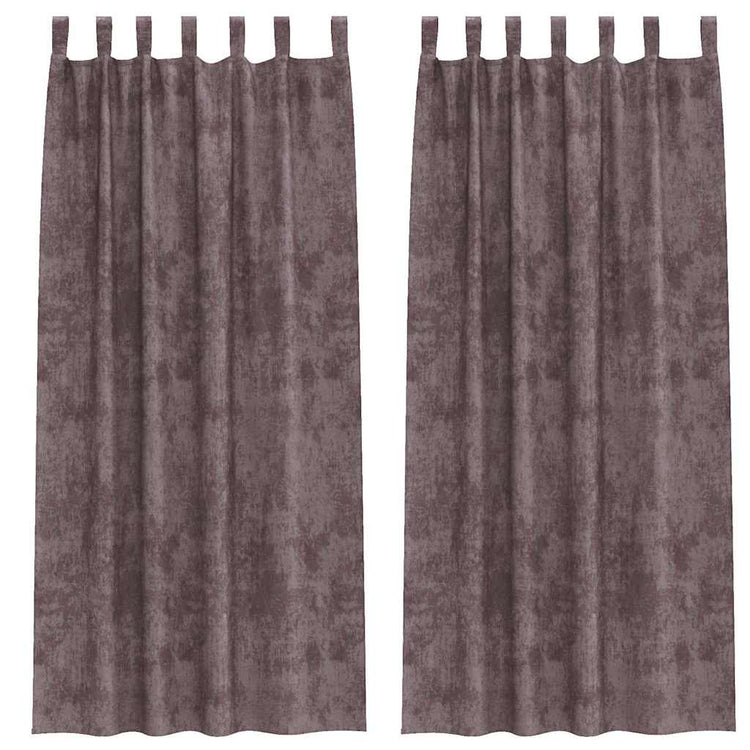 VidaXL Samtvorhänge mit Vorhängen 2 Stück braun 245 x 140 cm Samt