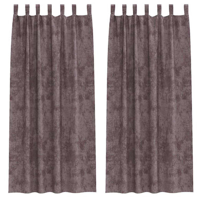 VidaXL Samtvorhänge mit Vorhängen 2 Stück braun 260 x 140 cm Samt