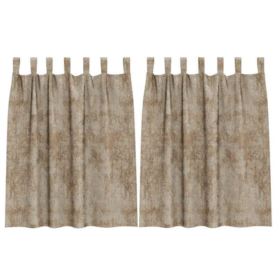 VidaXL Samtvorhänge 2 Stück Champagner 140 x 140 cm Samt