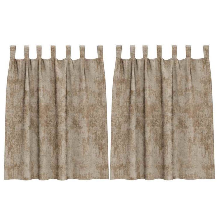 VidaXL Samtvorhänge 2 Stück Champagner 140 x 140 cm Samt
