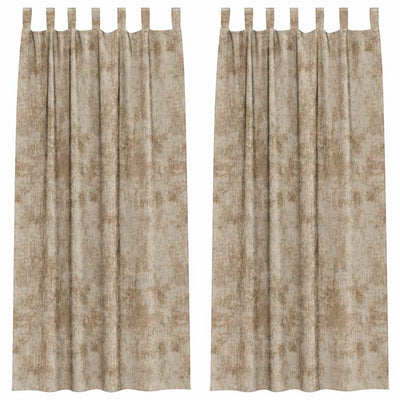 VidaXL Samtvorhänge 2 Stück Champagner 225 x 140 cm Samt