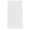 Vidaxx Spitzenvorhang mit Vorhängen Blumen weiß 240 x 200 cm Polyester