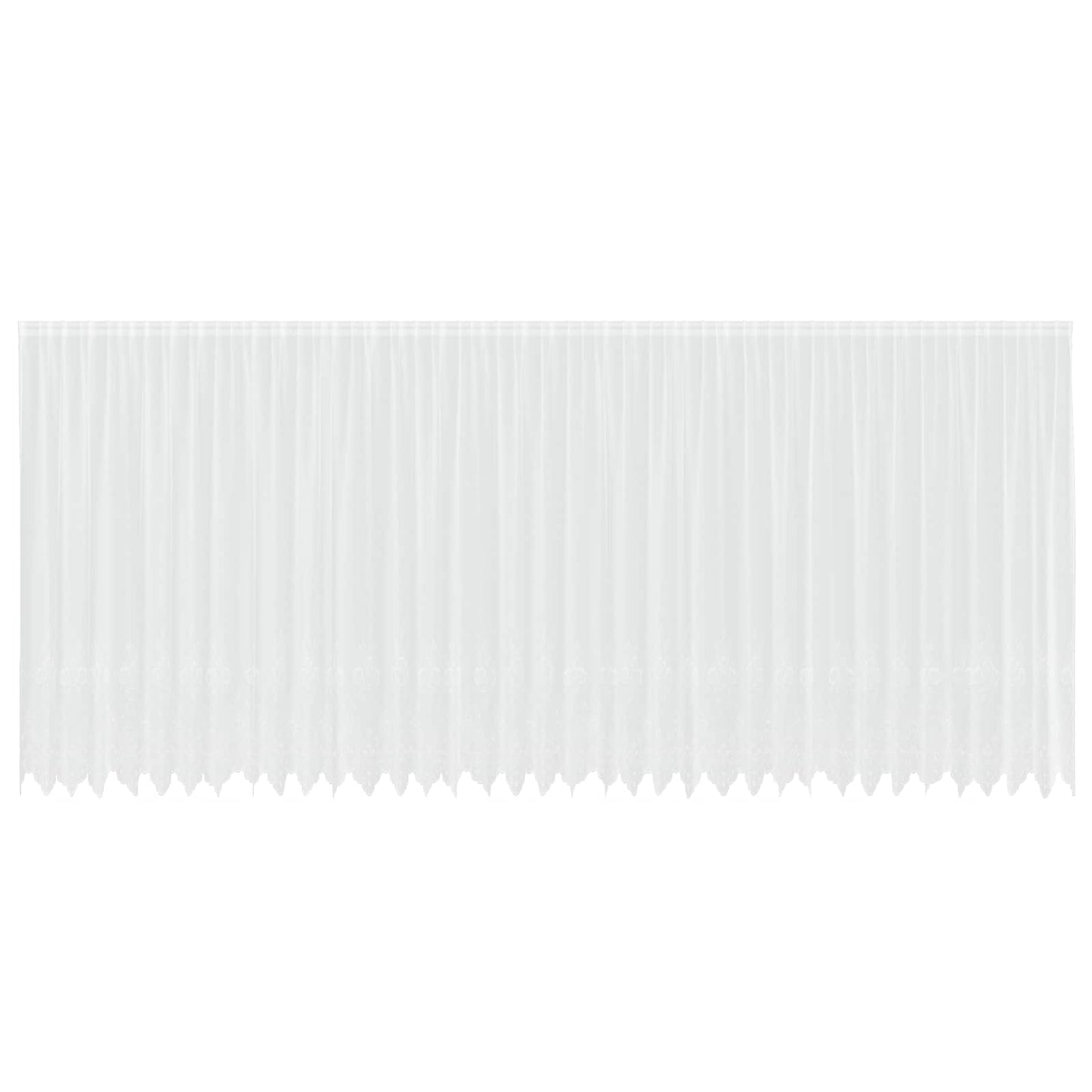 Vidaxx Spitzenvorhang mit Gardinen weiß 900 x 240 cm Polyester