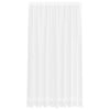 Vidaxx Spitzenvorhang mit Vorhängen Blumen weiß 200 x 200 cm Polyester
