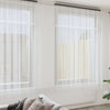 Vidaxx Spitzenvorhang mit Vorhängen Blumen weiß 280 x 500 cm Polyester