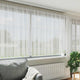 Vidaxx Spitzenvorhang mit Vorhängen Blumen weiß 140 x 750 cm Polyester