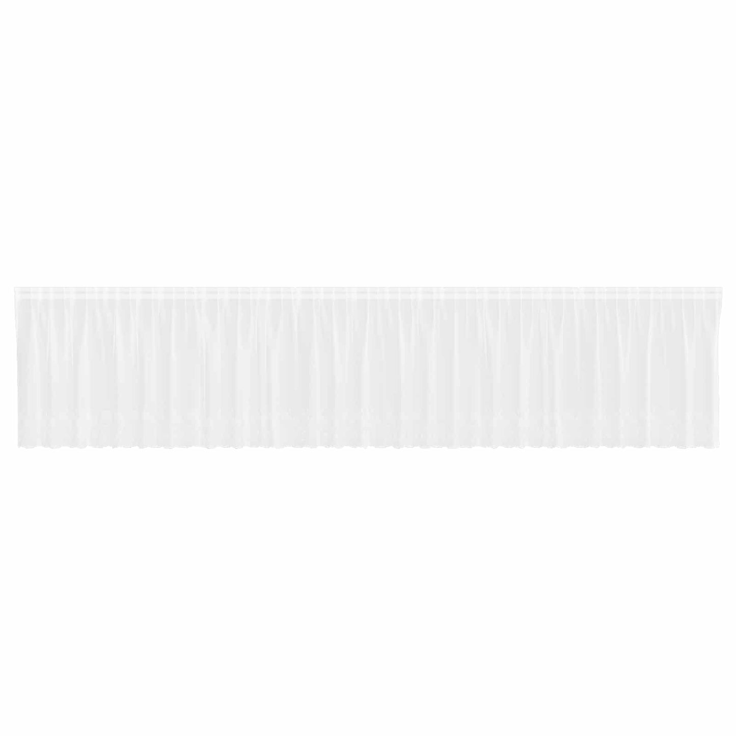 Vidaxx Spitzenvorhang mit Vorhängen Blumen weiß 180 x 750 cm Polyester