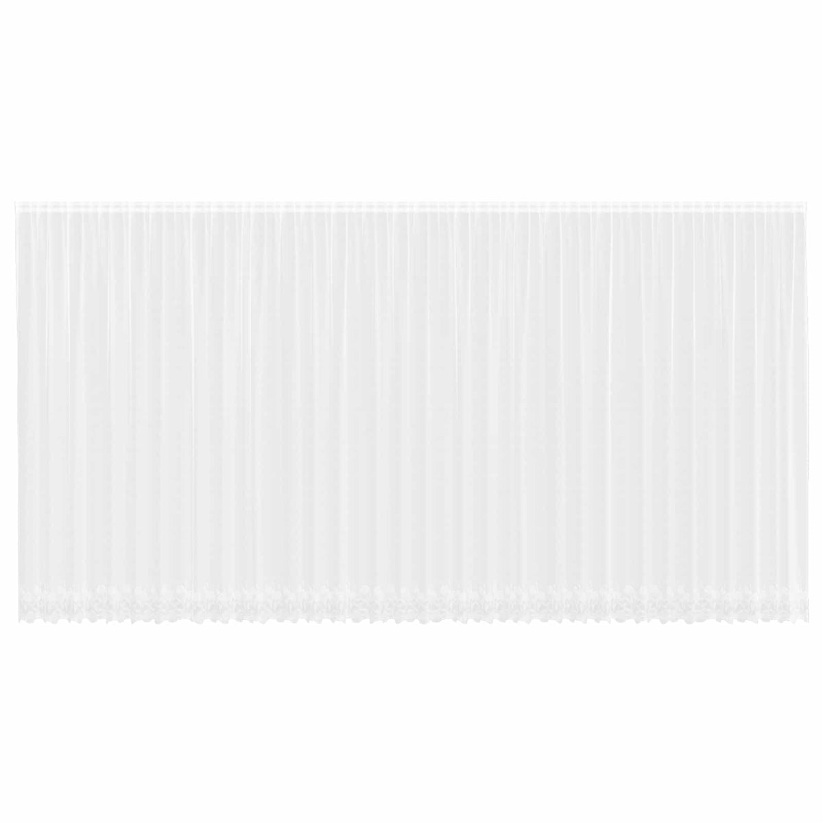 Vidaxx Spitzenvorhang mit Vorhängen Blumen weiß 260 x 900 cm Polyester