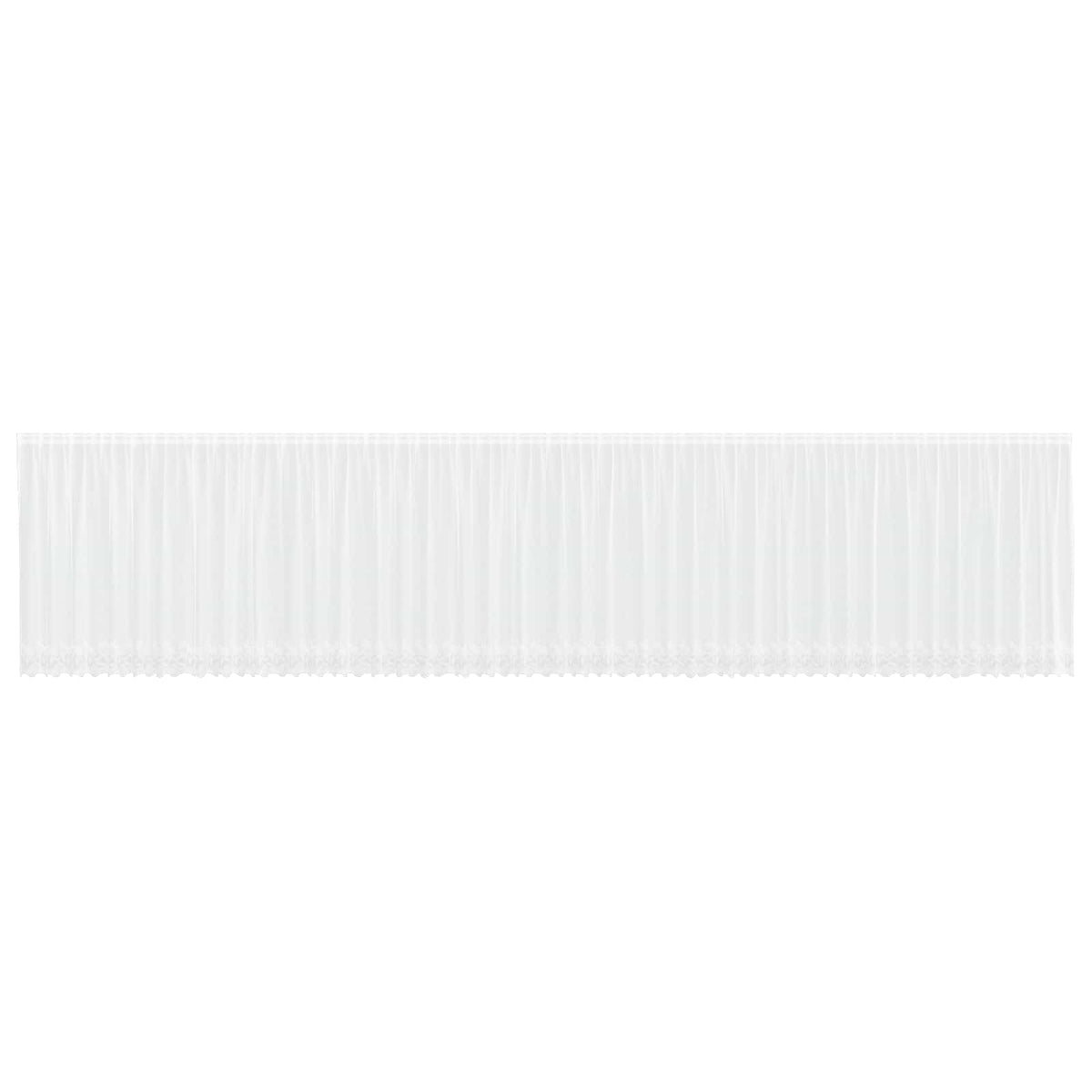 Vidaxx Spitzenvorhang mit Gardinen weiß 1200 x 140 cm Polyester