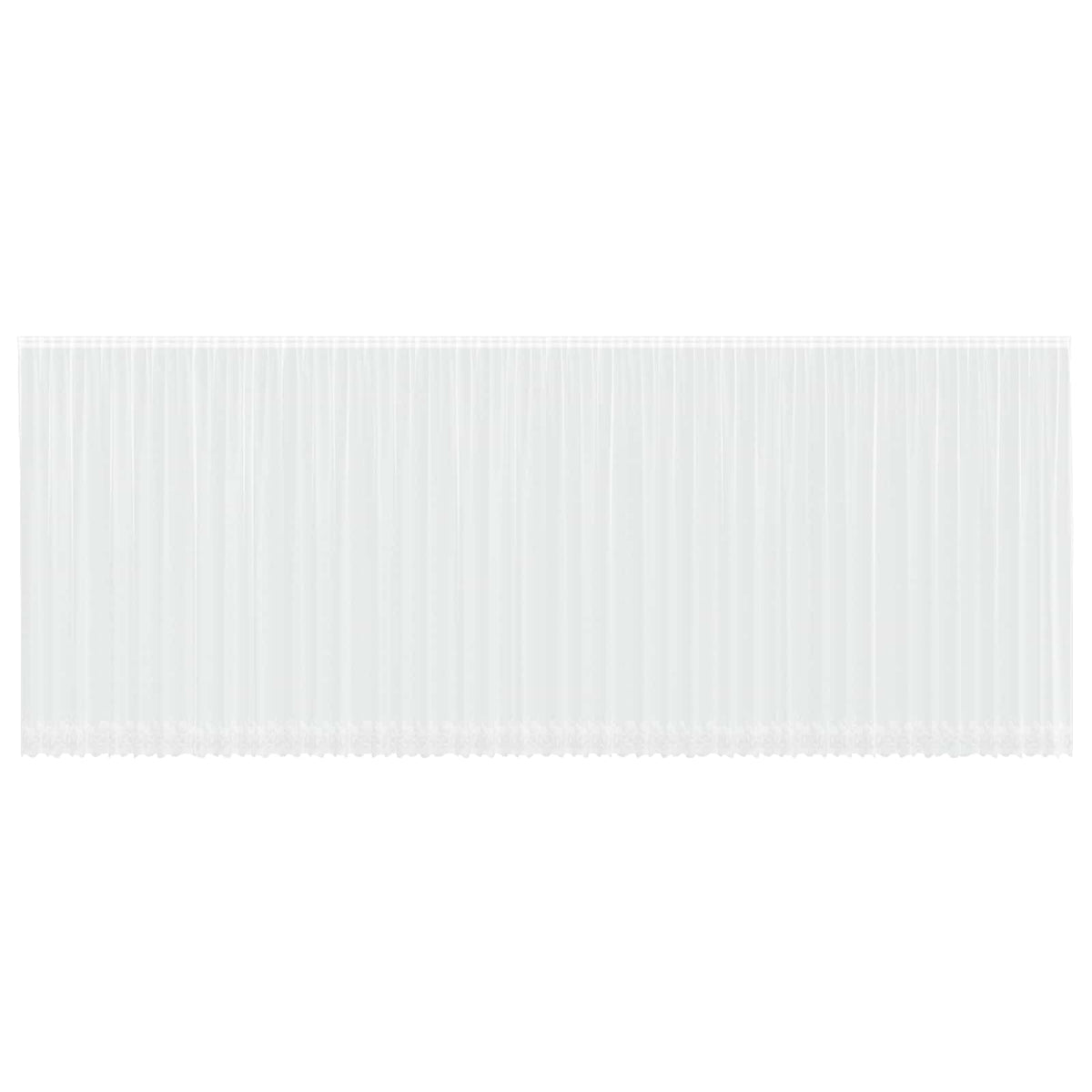 Vidaxx Spitzenvorhang mit Gardinen weiß 1200 x 280 cm Polyester