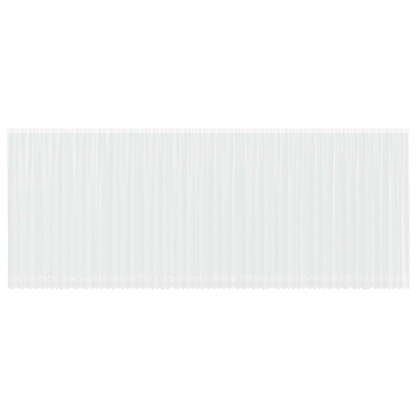 Vidaxx Spitzenvorhang mit Gardinen weiß 1200 x 300 cm Polyester
