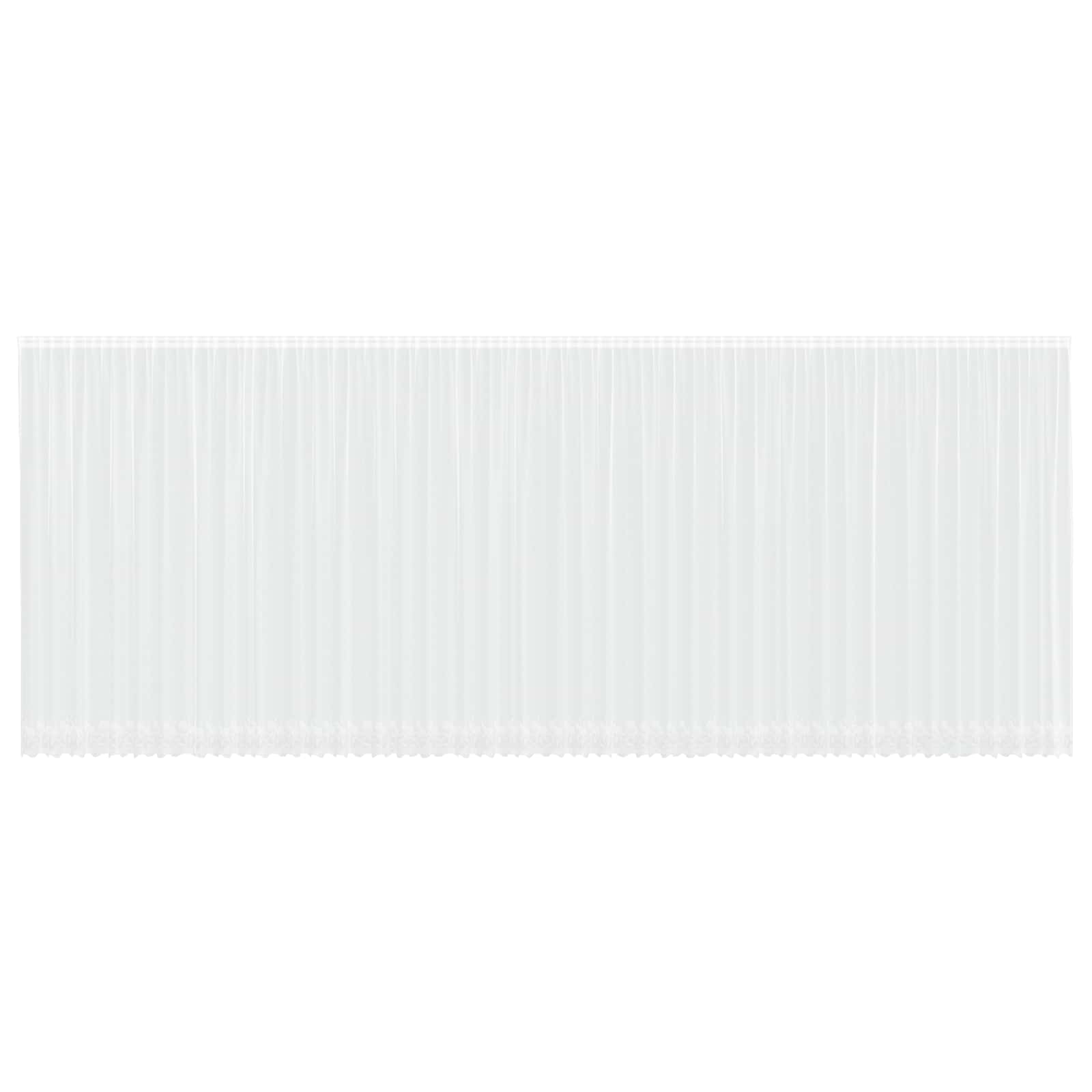 Vidaxx Spitzenvorhang mit Gardinen weiß 1200 x 300 cm Polyester