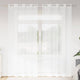 Vidaxl Voile-Vorhang mit Vorhängen, 2 Stück, weiß, 245 x 140 cm, Polyester