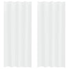 Vidaxl Voile-Vorhang mit Vorhängen, 2 Stück, weiß, 245 x 140 cm, Polyester