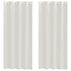 Vidaxl Voile-Vorhang mit Vorhängen, 2 Stück, Creme, 245 x 140 cm, Polyester
