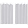 Vidaxx Voile-Vorhang 2 Stück hellgrau 140 x 140 cm Polyester
