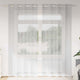 Vidaxx Voile-Vorhang 2 Stück hellgrau 245 x 140 cm Polyester