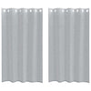 Vidaxx Voile-Vorhang 2 Stück dunkelgrau 175 x 140 cm Polyester