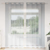 Vidaxx Voile-Vorhang 2 Stück dunkelgrau 245 x 140 cm Polyester