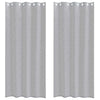 Vidaxx Voile-Vorhang 2 Stück dunkelgrau 245 x 140 cm Polyester