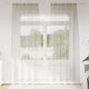 Vidaxl Voile-Vorhang mit Vorhängen, 2 Stück, Creme, 245 x 140 cm, Polyester