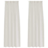 Vidaxl Voile-Vorhang mit Vorhängen, 2 Stück, Creme, 260 x 140 cm, Polyester