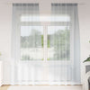 Vidaxx Voile-Vorhang 2 Stück dunkelgrau 245 x 140 cm Polyester