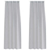 Vidaxx Voile-Vorhang 2 Stück dunkelgrau 245 x 140 cm Polyester