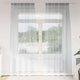 Vidaxx Voile-Vorhang 2 Stück dunkelgrau 260 x 140 cm Polyester