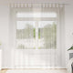 Vidaxl Voile-Vorhang mit Vorhängen, 2 Stück, Creme, 245 x 140 cm, Polyester