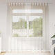 Vidaxl Voile-Vorhang mit Vorhängen 2 Stück Sand 260 x 140 cm Polyester