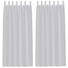Vidaxx Voile-Vorhang 2 Stück hellgrau 225 x 140 cm Polyester