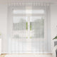 Vidaxx Voile-Vorhang 2 Stück hellgrau 245 x 140 cm Polyester