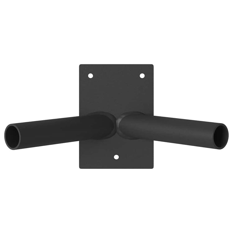 Vidaxxl Fahnenmasthalter schwarz 11,5 x 7,5 x 0,2 cm Stahl