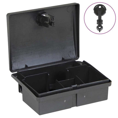 VidaXL Mausefallen 5 Stück 13x10x4 cm schwarz