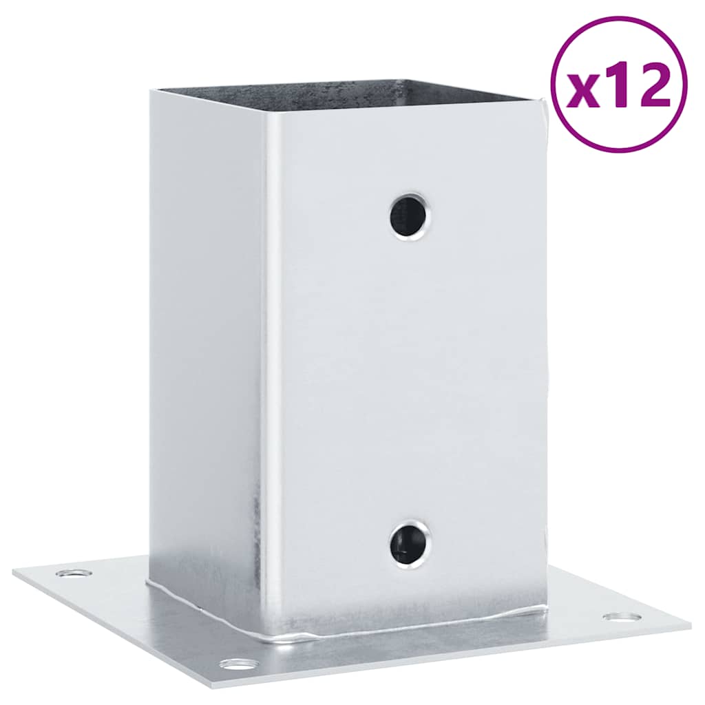 Vidaxl Vierkantnägel, 4 Stk. verzinkter Stahl, silberfarben