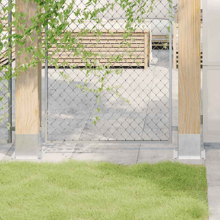 Vidaxl quadratische Spulen 12 Stück verzinkter Stahl silberfarben
