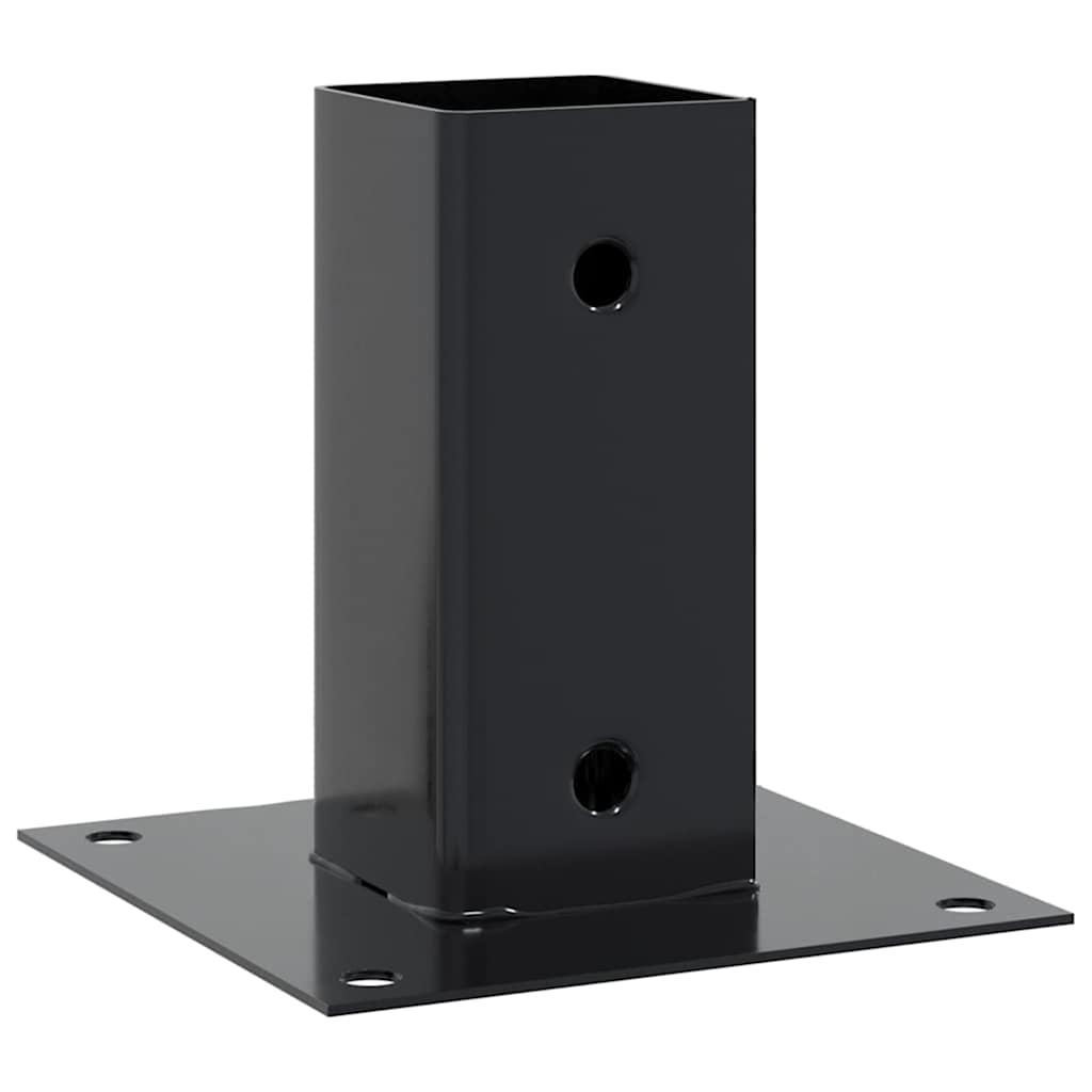 Vidaxx quadratische Sockel 4 Stück 61x61 mm pulverbeschichteter Stahl Anthrazit