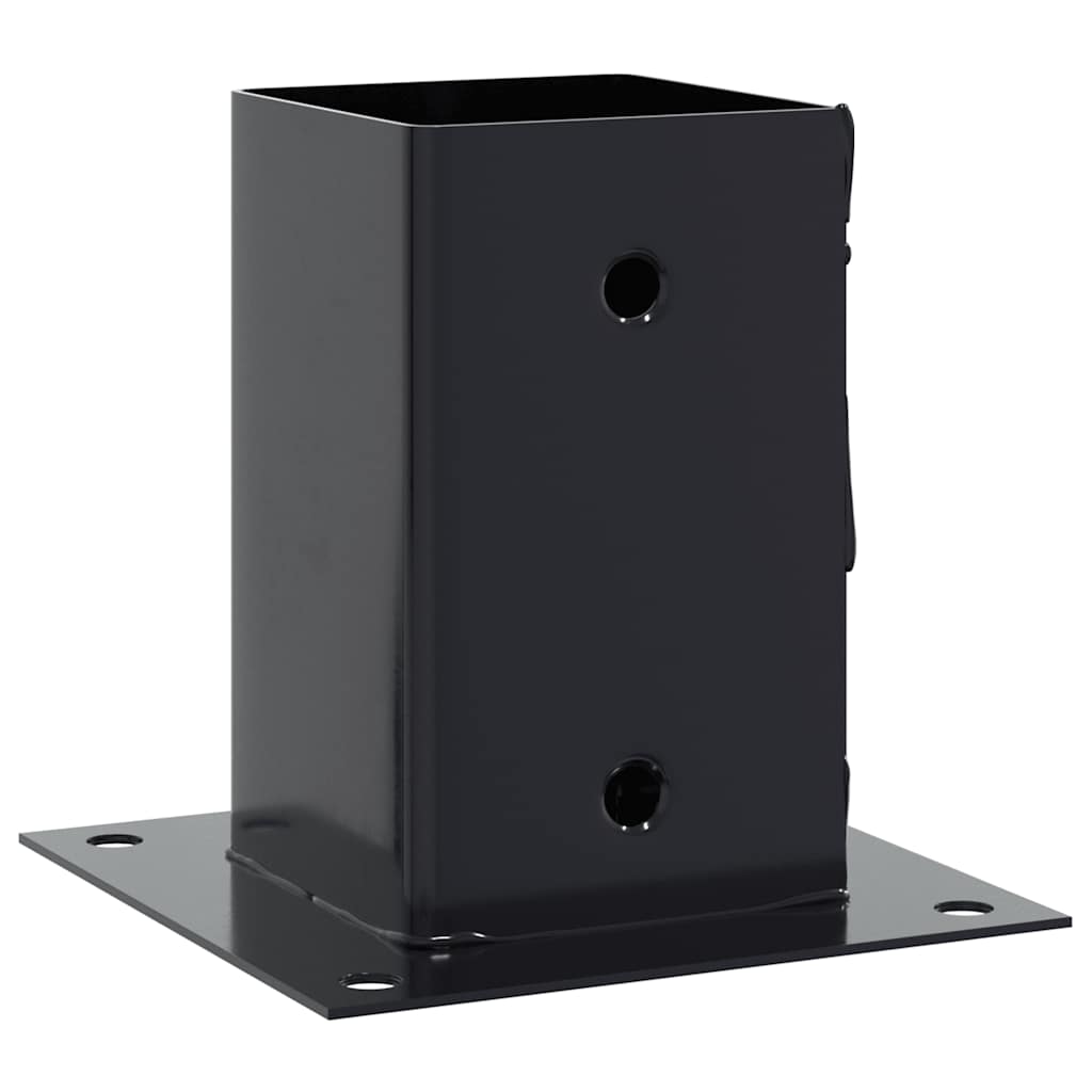 Vidaxx quadratische Sockel 12 Stück 91x91 mm Anthrazit Stahl pulverbeschichtet