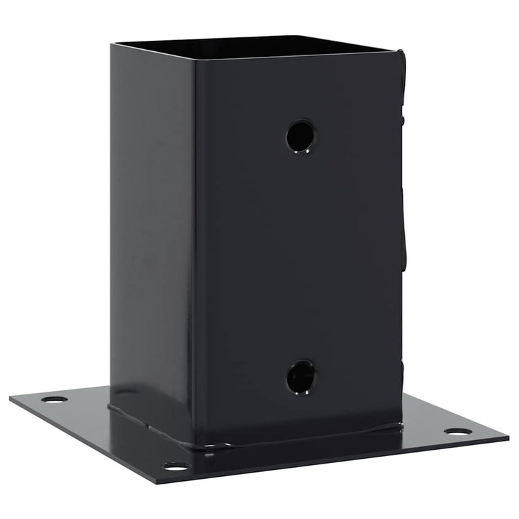 Vidaxx quadratische Sockel 12 Stück 91x91 mm Anthrazit Stahl pulverbeschichtet