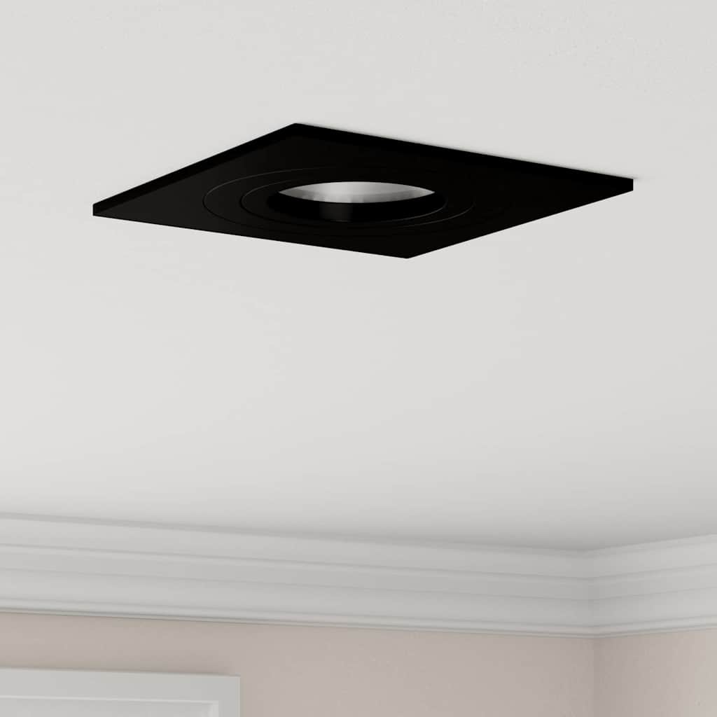 VidaXL Strahler 24 Stück schwarz 9 x 9 x 2 cm Aluminium