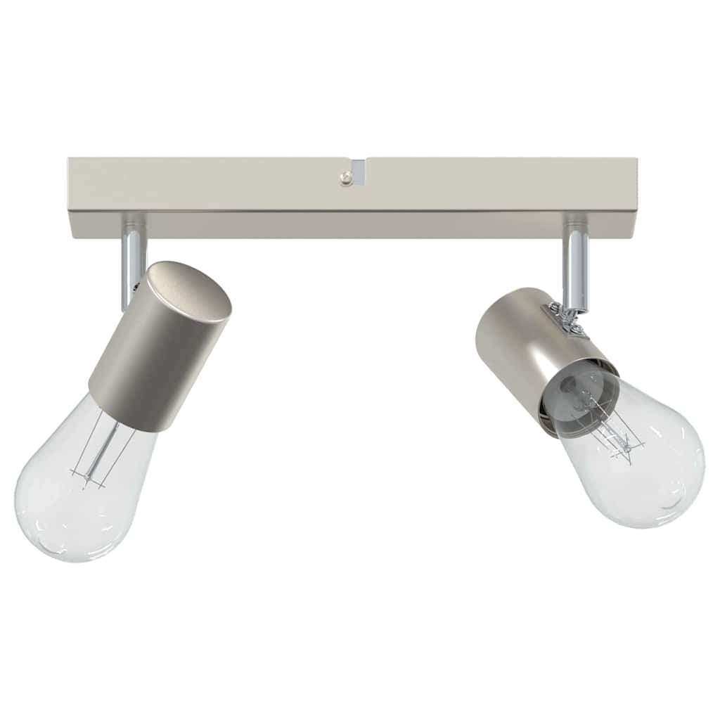 Vidaxxl Deckenstrahler mit Strahlern Nickel 26 x 6,5 x 11,5 cm Metall