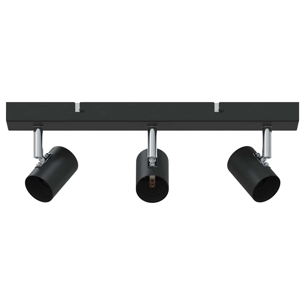 Vidaxx Deckenstrahler mit Strahlern Schwarz 38 x 6,5 x 11,5 cm Metall