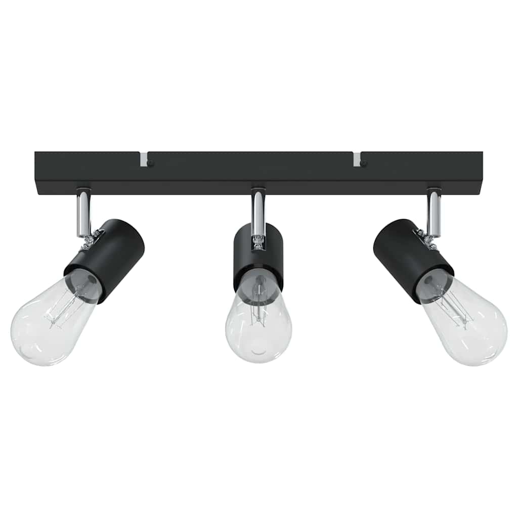 Vidaxx Deckenstrahler mit Strahlern Schwarz 38 x 6,5 x 11,5 cm Metall